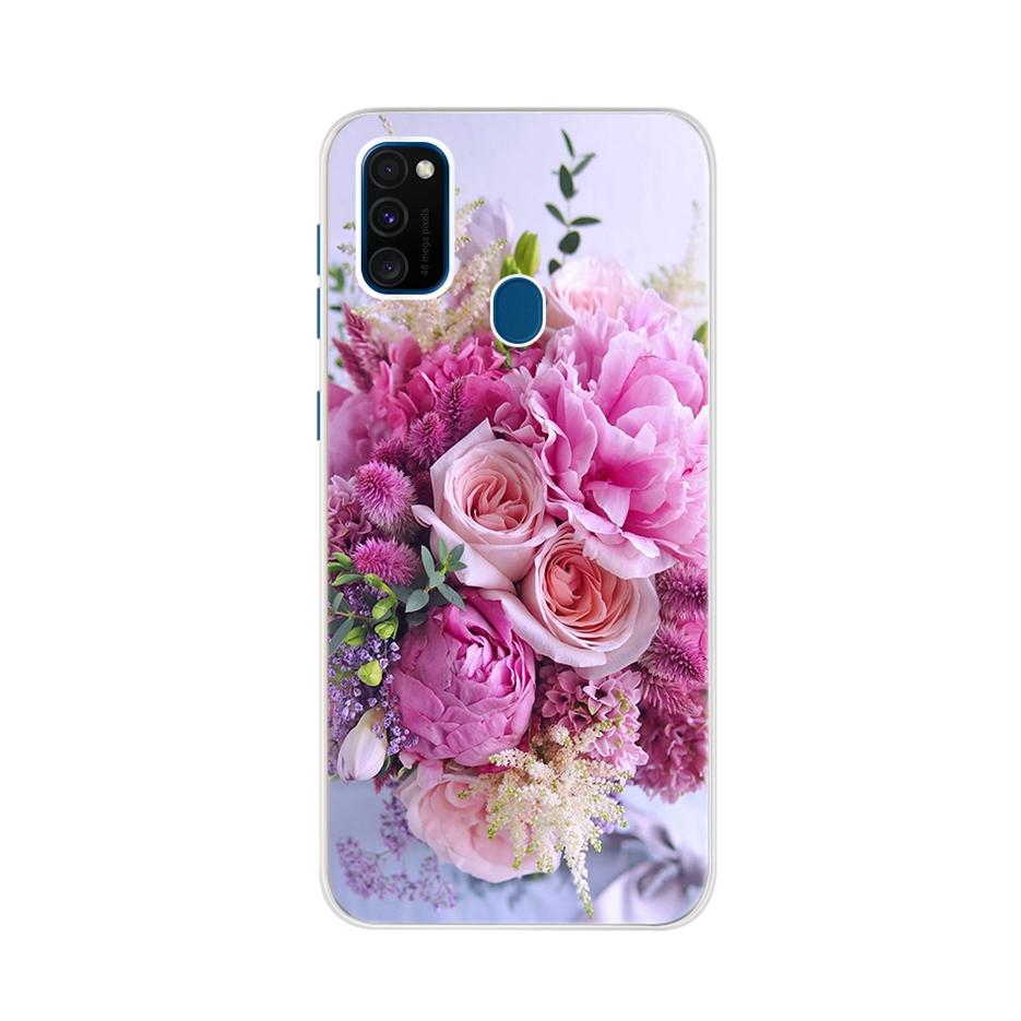 For Samsung Galaxy M21 Case Samsung M30s Soft Slim Cute Painted Phone Back Cover For Samsung M21 M 21 M215F Cases Bumper Fundas