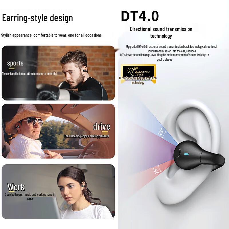 SMEBERT 5.3 Bone Conduction Open-Ear Bluetooth Sport Earphones