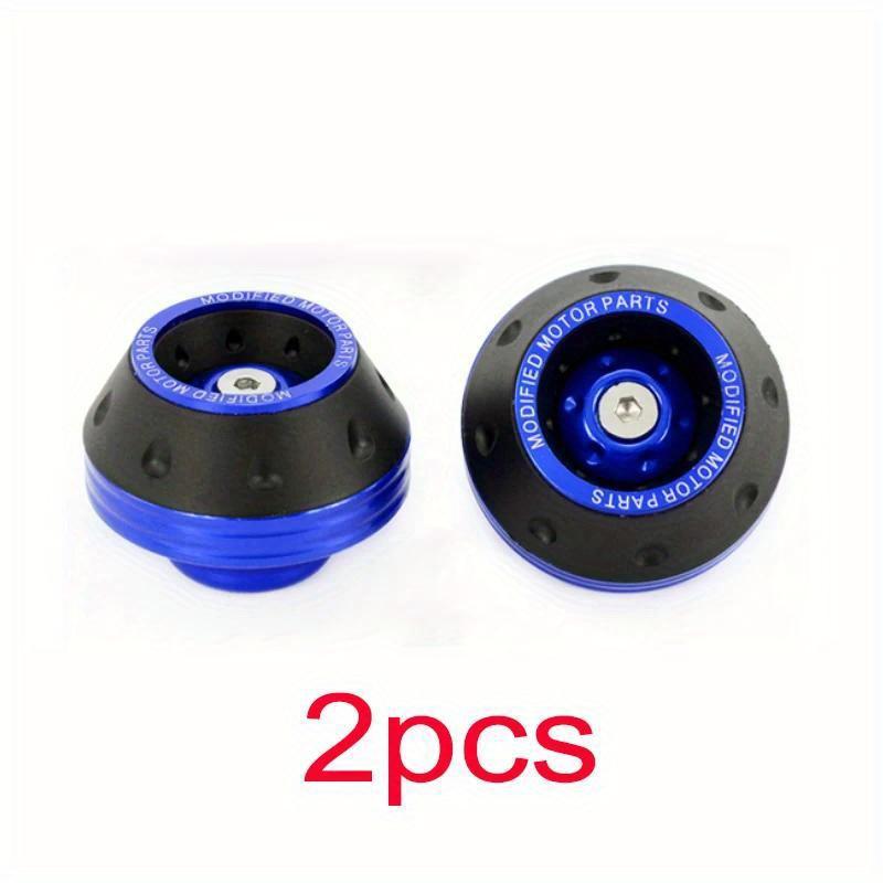 2pcs Universal Motorcycle Wheel Protection Collision Pads, Motorcycle Collision Protectors, Alloy Motorcycle Off-road Race Drop Front Fork Slider Cups