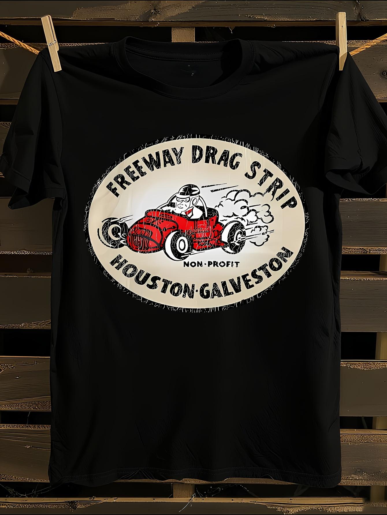 Retro Hot Rod Drag Racing T-shirt XL