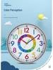 12" Colorful Cartoon Wall Clock - Creative Silver Frame for Living Room, Study, or Kids' Room