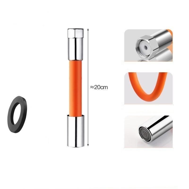 20/30/50cm Universal Faucet Extension Extender Kitchen 360° Free Bending Flexible Hose Wash Basin Sink Water Tap Silicone Tube