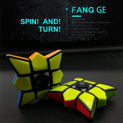 EDC Cube Spinner משחרר מתחים גמיש צבעוני לילדים קוביות ספינר צעצוע לילד