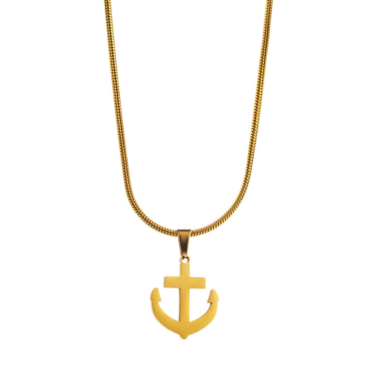 

Tooxika Creative Minimalist Geometric Design Delicate Necklace Fashion Casual Versatile Colour Preservation Titanium Steel Necklace