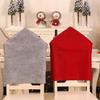 Christmas Chair Covers Santa Claus Red Hat for Xmas Party Dinner Decor Home Kitchen Decoration Ornaments Supplies