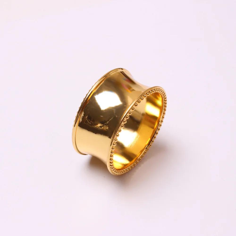 12pcs/lot Stylish and Simple Round Beaded Napkin Rings Metal Napkin holder,Table Decoration and Accessories, High Quality