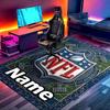 Custom Name Personalized NFL Print Carpet, Versatile Home Decor Rug, for Playroom, Apartment, Balcony, Entryway, Hallway Gift