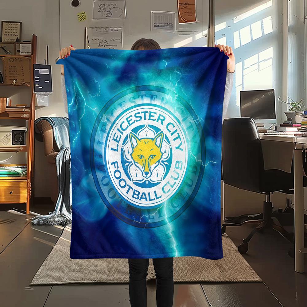 Leicester City Football Club Flannel Blanket, High quality Comfortable for All Seasons, Home Decor, Warmth and Comfort