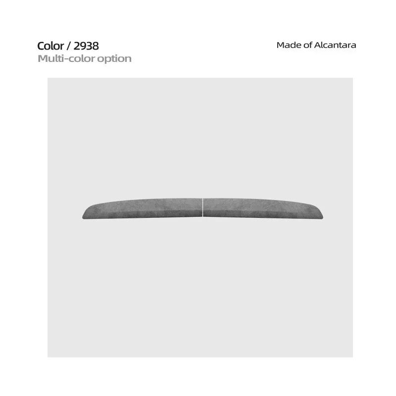 Car Front Dashboard Central Control Trim Strip Made of Alcantara Suede For Tesla Model 3 Highland 2024 Dashboard Cover Interior