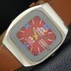 VINTAGE ORIENT CRYSTAL AUTOMATIC 46941 JAPAN MENS RED COLOR DIAL WATCH A700343-5 R202-a700343