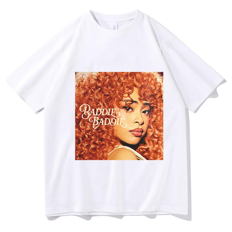 Ice Spice Baddie Baddie Mode T-Shirt Baumwolle Kurzarm Lässig Unisex Streetwear Unisex/Damen T-Shirts Druck Reine Baumwolle Kleidung