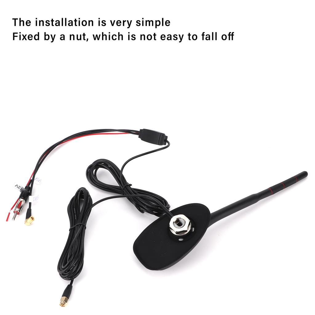 Car DAB+GPS+FM Antenna Active Amplified Top Roof Mount Waterproof Dustproof Universal