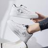 Korean Women Small White Shoes Student Flats Skateboard Shoes Fashion Lace-up Leather Casual Sneakers Ladies Leisure Shoes Mujer