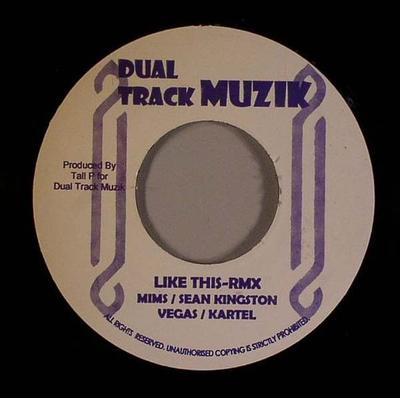 7inch Record MIMS, SEAN KINGSTON, MR. VEGAS & VY - Like This RMX NONE Dual Track Muzi 2007 Jamaica Reggae, Ska & Dub Used