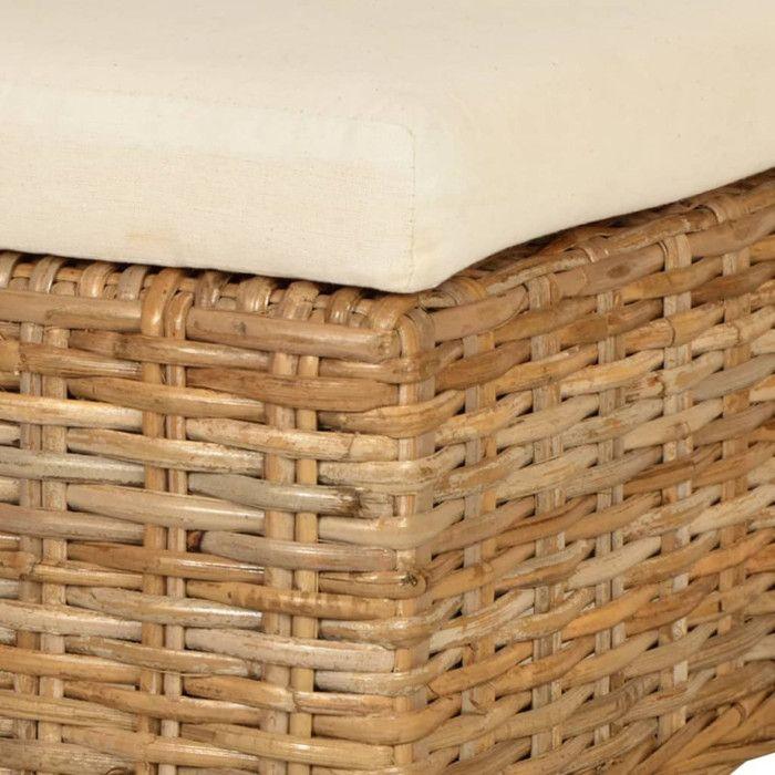 VidaXL Chaises de salle à manger 6 pcs Rotin Kubu Bois de manguier