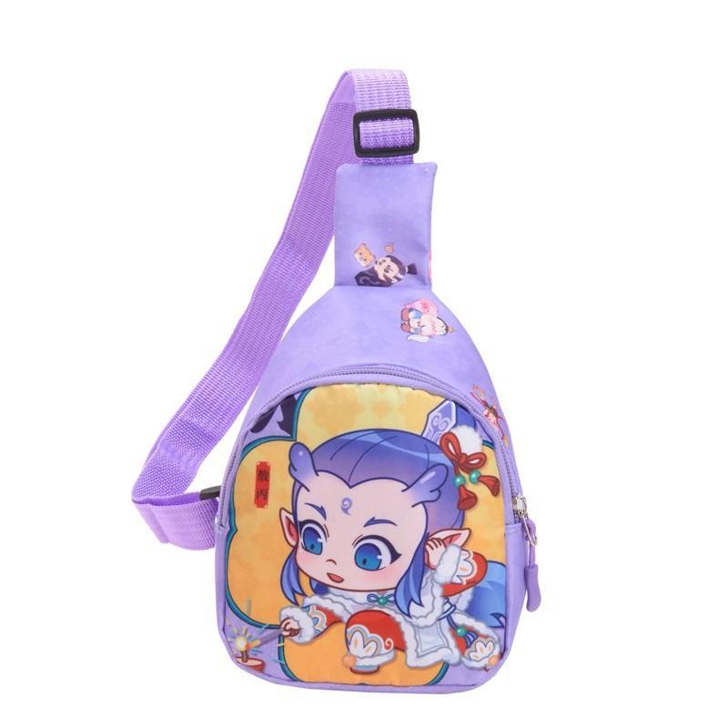 Ao Zha Ne Bing Print Children Single Shoulder Crossbody Chest Bag Fashion Gift