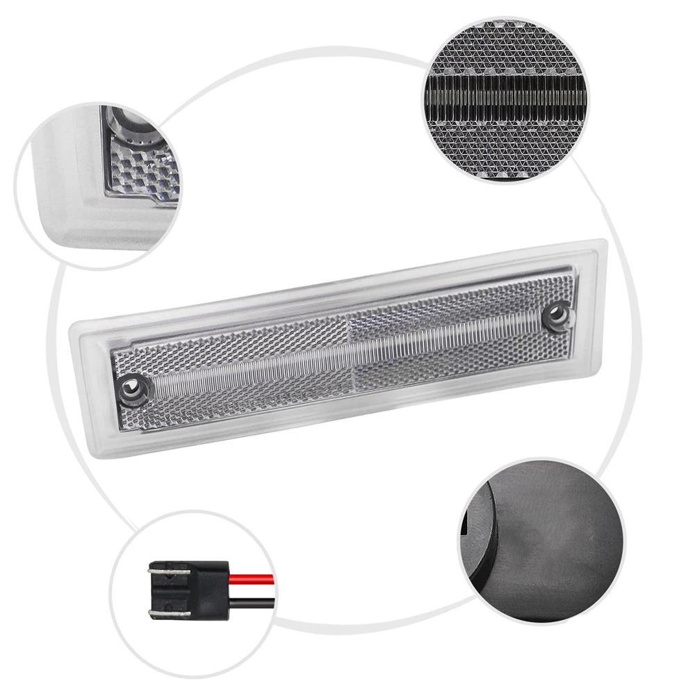 LED Side Marker Lights For Chevy C10 C20 C30 K10 K20 K30 Suburban 1981-91