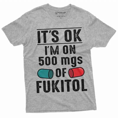 Fukitol Shirt Lustiges Fukitol T-Shirt Humorvolles T-Shirt Herren Damen Tees Top Lustiger Spruch T-Shirt Herren Damen Tees Top