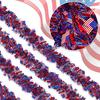 Amerikaanse Vlag Tinsel Sterren Strepen Print Glanzend Onafhankelijkheidsdag Wanddecoratie Feestdecoratie Patriotische Tinsel Amerikaanse Vlaggen Slingers Feestartikelen