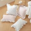 French Cotton Pillow Cover Cojines Ruffled Printed Decoration Sofa Throw Pillowcase Headboard Cushion Covers 30x50/45x45cm