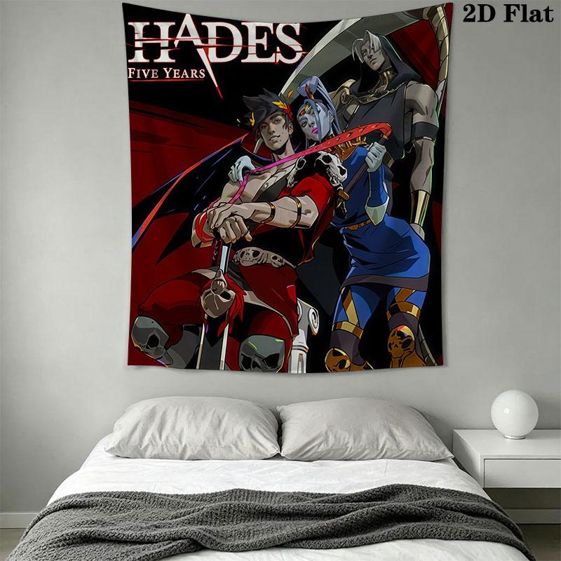 Hades poster Wall Hanging Printed Fabric Blanket Decorative Tapestries for Bedroom Living Room Home Decor