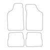 [Blm]Pe012 Blue - Set Of Velour Floor Mats To Fit Peugeot 106 Lift 1996-2003 - Blue Trim