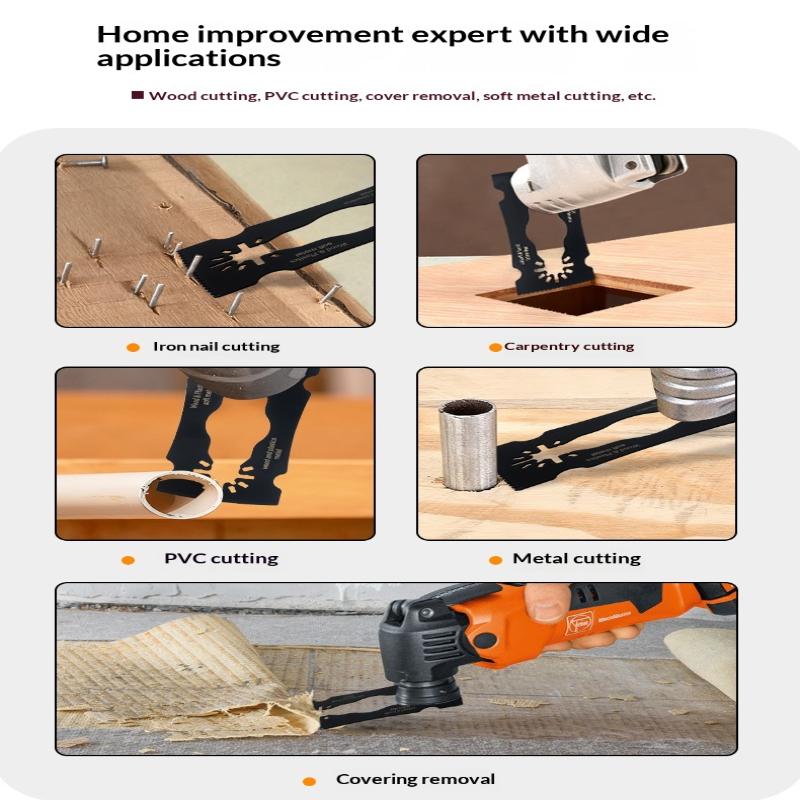 1/3/5Pcs Multi-Function Saw Blades Oscillating Saw Multi Cutter Blade Paint Cement Scraper For Wood Metal Plastic Cutting
