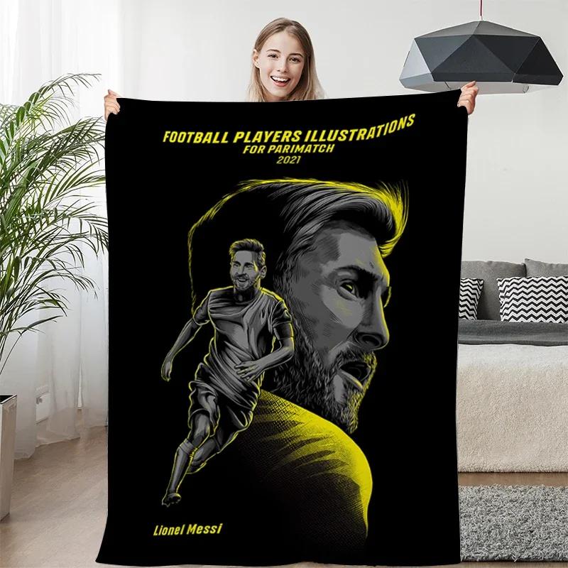 Winterdecke Sofa Messi Digitaldruck King Size Warm Knie Bett Fleece Camping Benutzerdefiniert Flauschig Weich Decken Mikrofaser Bettwäsche