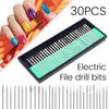 Ceramic Diamond Nail Drill Milling Cutter Nail Art Manicure Files Electric Rotary Grinder Tools