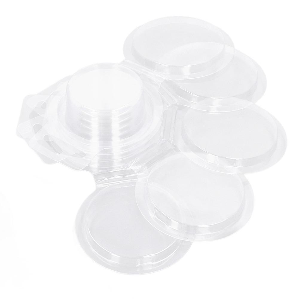 100Pcs Round shape design Clamshell Container 100 pieces per set Round Mold DIY candle crafting