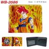 Portfel zapinany na zamek Dragon Ball Z z nadrukiem anime, krótki uchwyt na karty, kolorowa, przenośna portmonetka dla studentów, mężczyzn, kobiet 1 szt.
