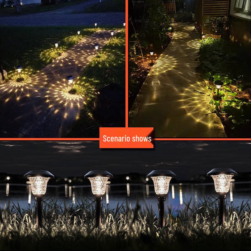HEIXIE Solar LED Ground Plug Lawn Light