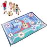 Soccer Ball Game Mat Set Indoor Outdoor Football Toss Target Game Toss Soccer Goal Game with Soccer 