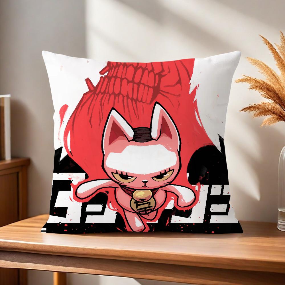 Manga anime T-Turbo Granny cat Comfortable soft Pillow Case for Sofa Living Room Home office Decor and Protective Covers