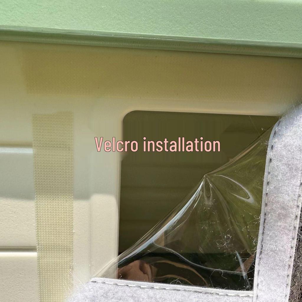 2025 Winddichtes & Isoliertes Outdoor Haustierhaus mit Wintertürvorhang - Regen- & Schneesicher