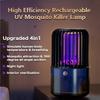 USB Rechargeable UV Lamp Mosquito Killer 4in1 Function Electric Mosquito Eliminator  Outdoor Use