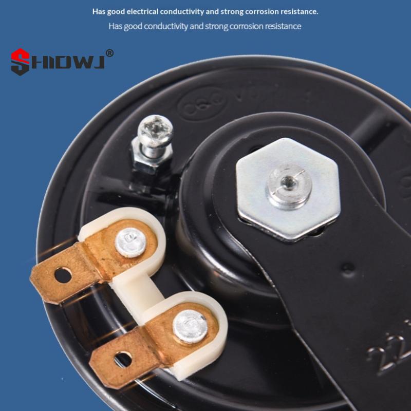 Motorcycle Horn 12V 48V 60V Universal Waterproof Electric Horn Moto Bike Motor ScooterSuper Loud Round Speaker