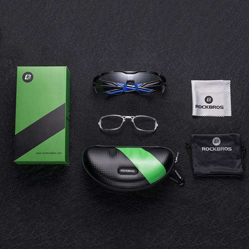 ROCKBROS Cycling Photochromic Glasses UV400 Protection Sunglasses Lightweight Bicycle Glasses Men Women Outdoor Sports Glasses