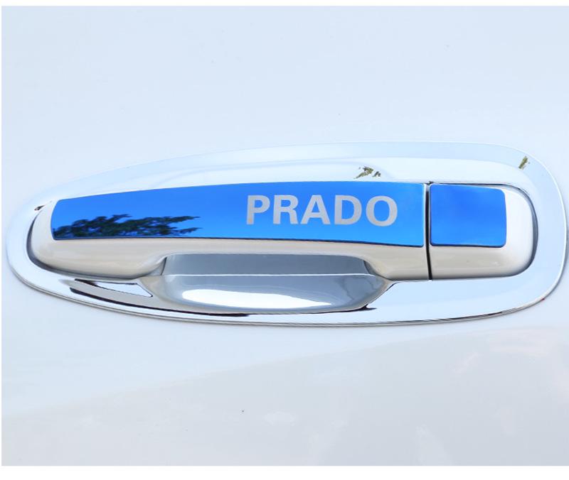 Stainless Steel Door Handle Bowl Trim for 2010-2019 Toyota Prado
