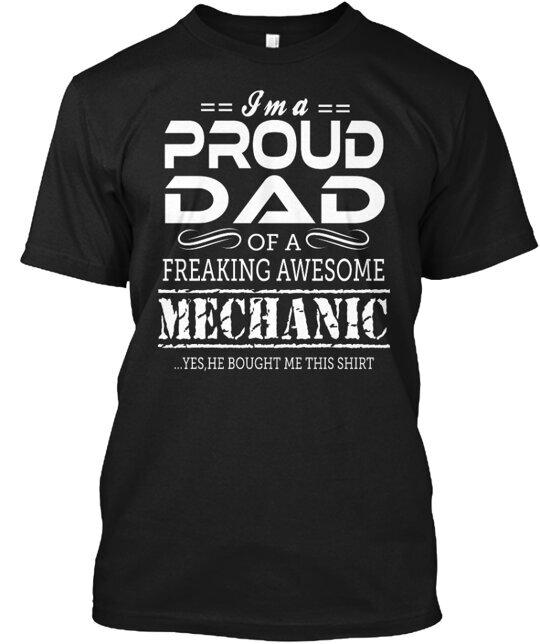 

Ltd Proud Dad Mechanic T-Shirt Made in the USA Size S to 5XL Unisex T-Shirt XXL