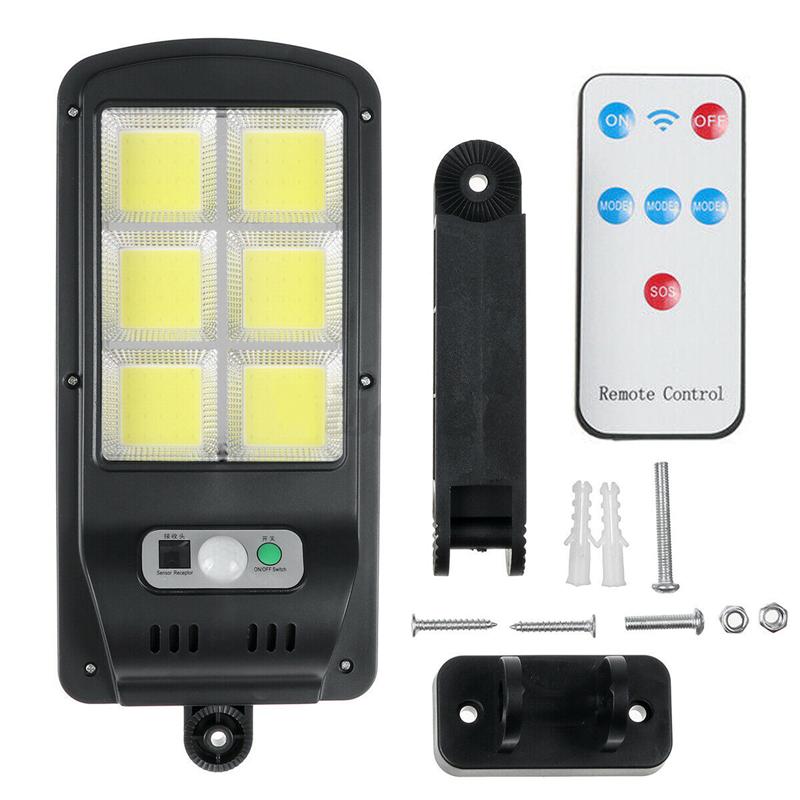 Luz de Calle Solar Lámpara de Pared Exterior Impermeable Sensor de Movimiento PIR Ahorro de Energía Luz Jardín Patio Porche Iluminación de Garaje
