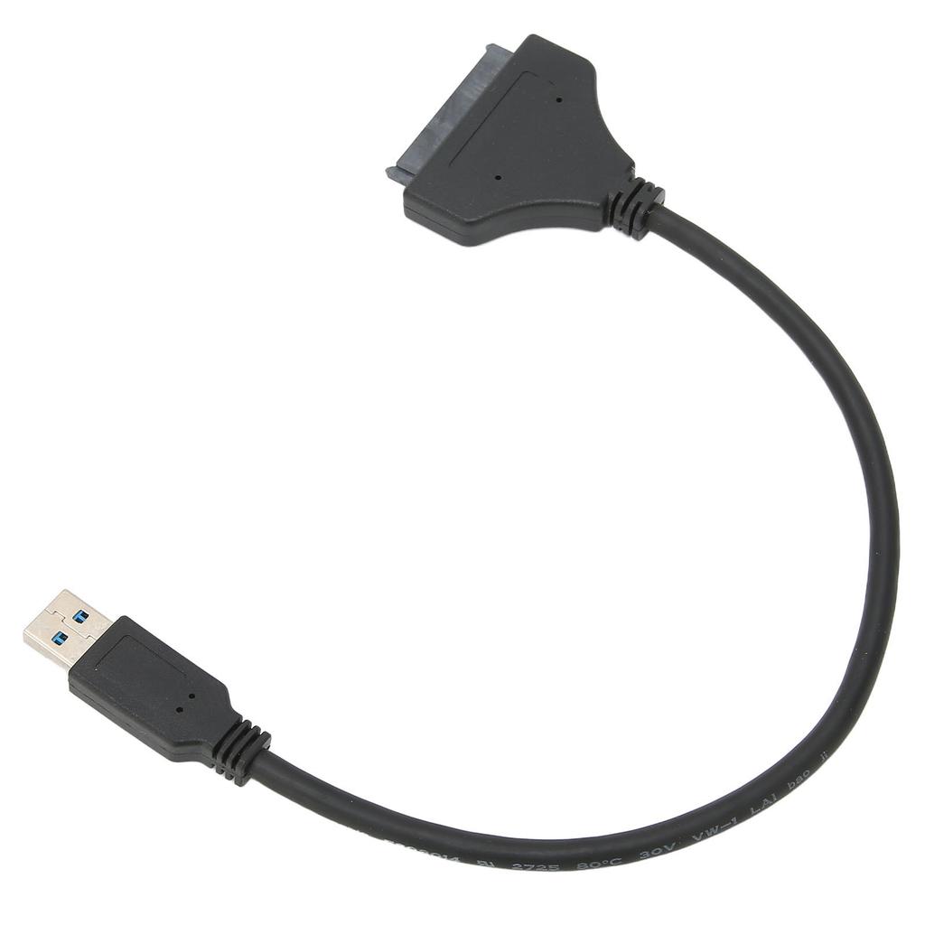 USB to SATA Adapter 6Gbps Transfer Speed ABS for 2.5in 7‑15mm HDD SSD with LED Indicator for Windows