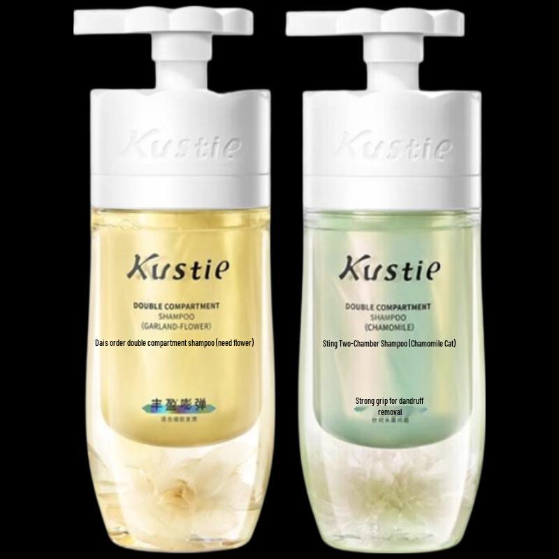 Kustie Dual-Chamber Oil Control Volumizing Shampoo Set