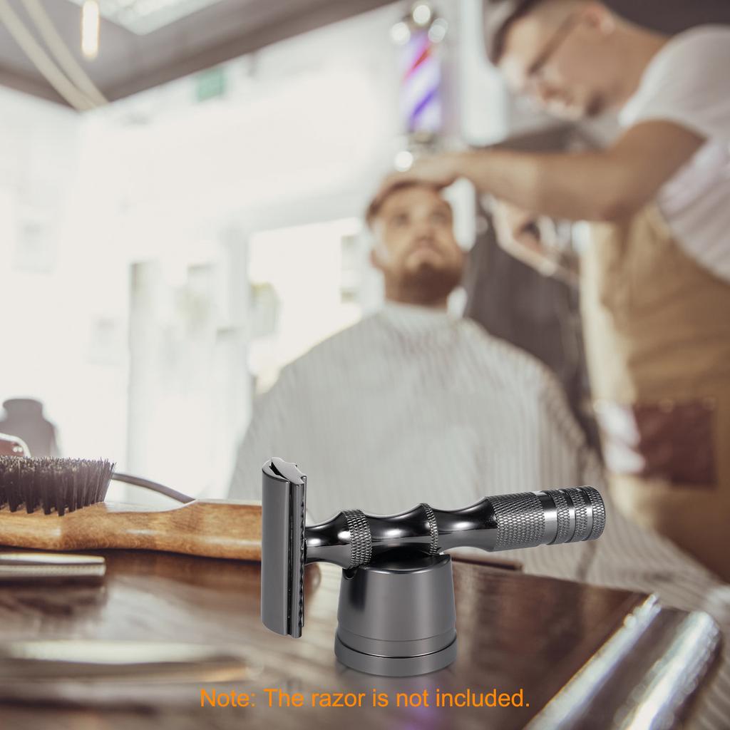 Man s Manual Shaving Razor Stand Aluminum Alloy Safety Razor Base Shaving Razor Accessory