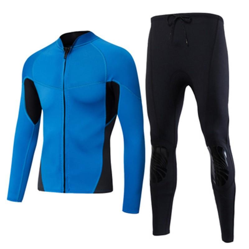 Rash Guard Manches Longues en Néoprène 2mm Homme Plongée Snorkeling Surf Natation Protection UV Top Combinaison Thermique
