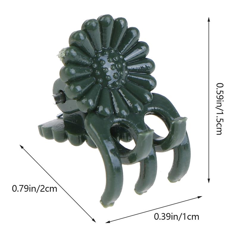 50Pcs Plant Fix Clips Orchid Stem Vine Support Flowers Tied Branch Clamping