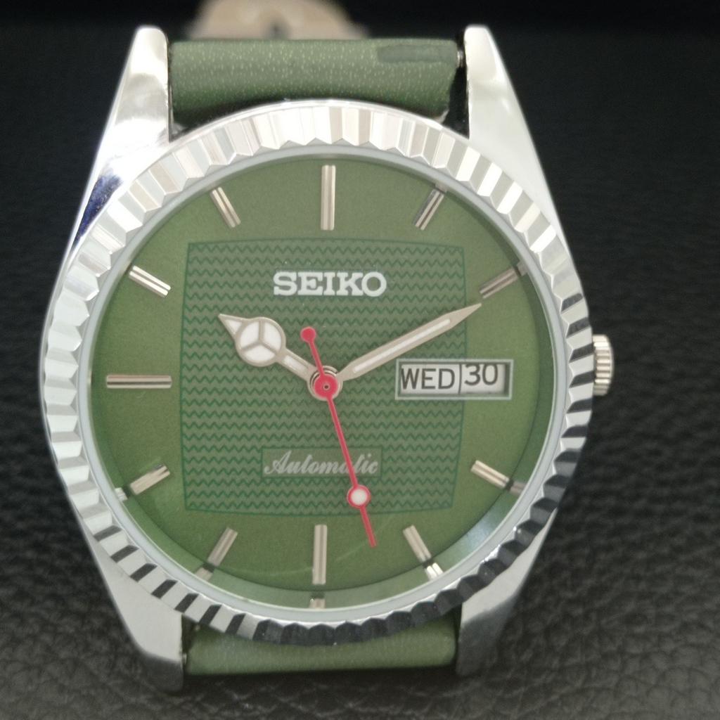 AUTOMATIC VINTAGE REFURBISHED SEIKO 6309A JAPAN MENS GREEN DIAL WATCH A443177-1