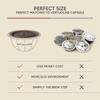 Refillable Reusable Caps Food Grade Rubber Suction Can Covers Heat Resistant Leakproof Practical for Vertuo Coffee Capsule Cup