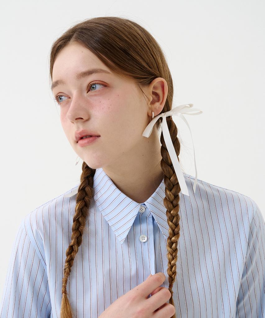 VOYONN Trendy Striped Shirt Blue 0130