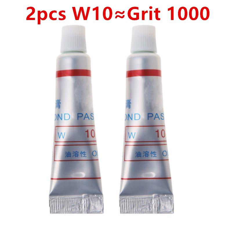 

2 шт. крем для полировки стекла и металла, алмазная абразивная паста, зернистость 320-10000, керамическая притирочная паста, масляный шлифовальный инструмент W0.5 ~40 микрон W10-1000 mesh